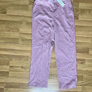Alfred Dunner Womens Alpine Lodge Pants Blush Classic Fit Size 12